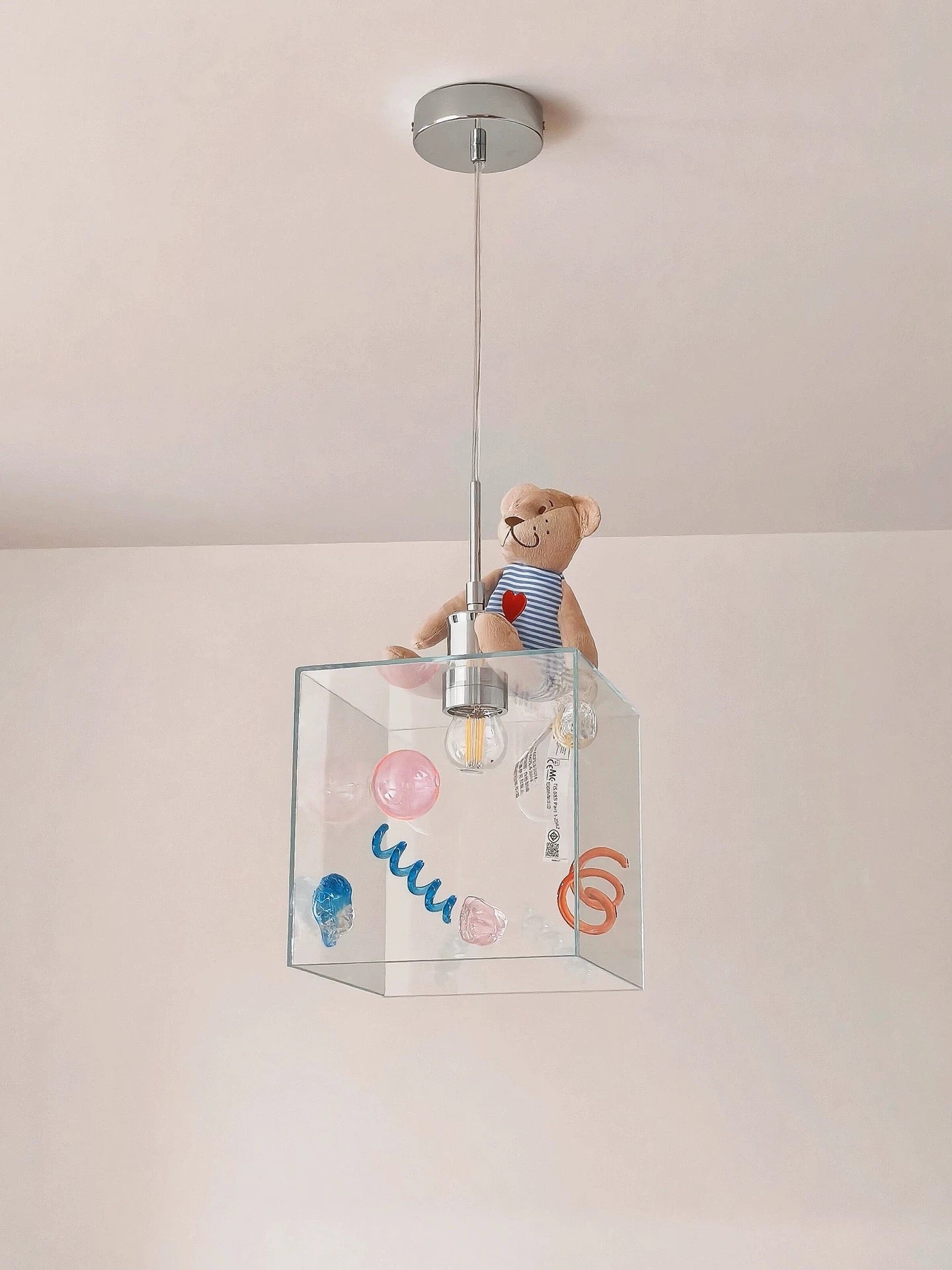 Modern Square Glass Pendant Light