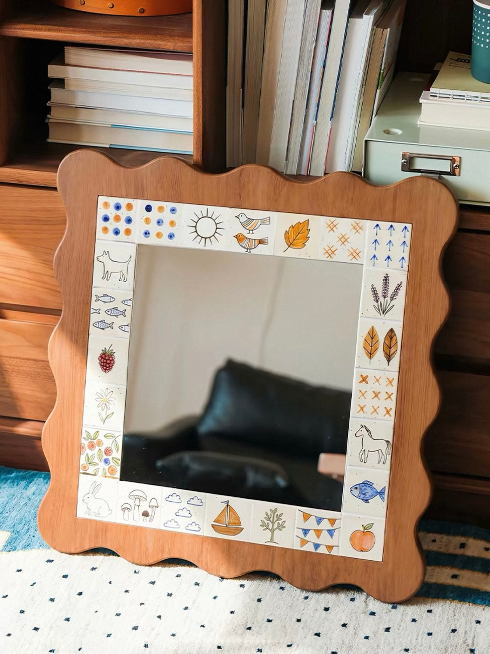 Cottagecore Scalloped Mirror