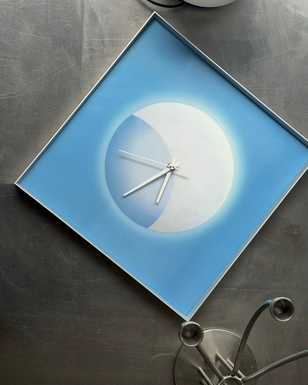 Blue Moon Wall Clock