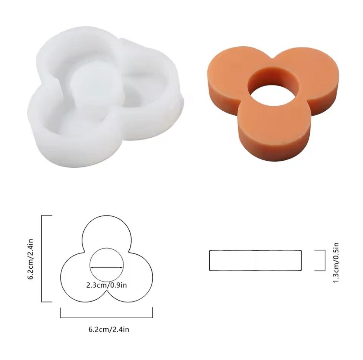 Geometric Silicone Candle Molds 6