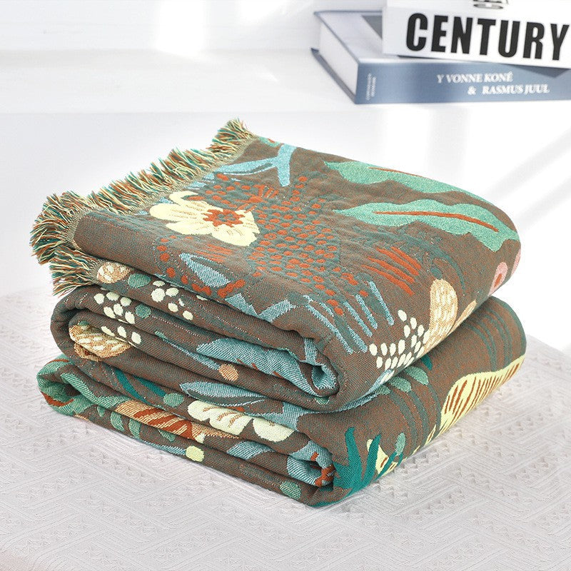 Jungle Tiger Reversible Throw Blanket