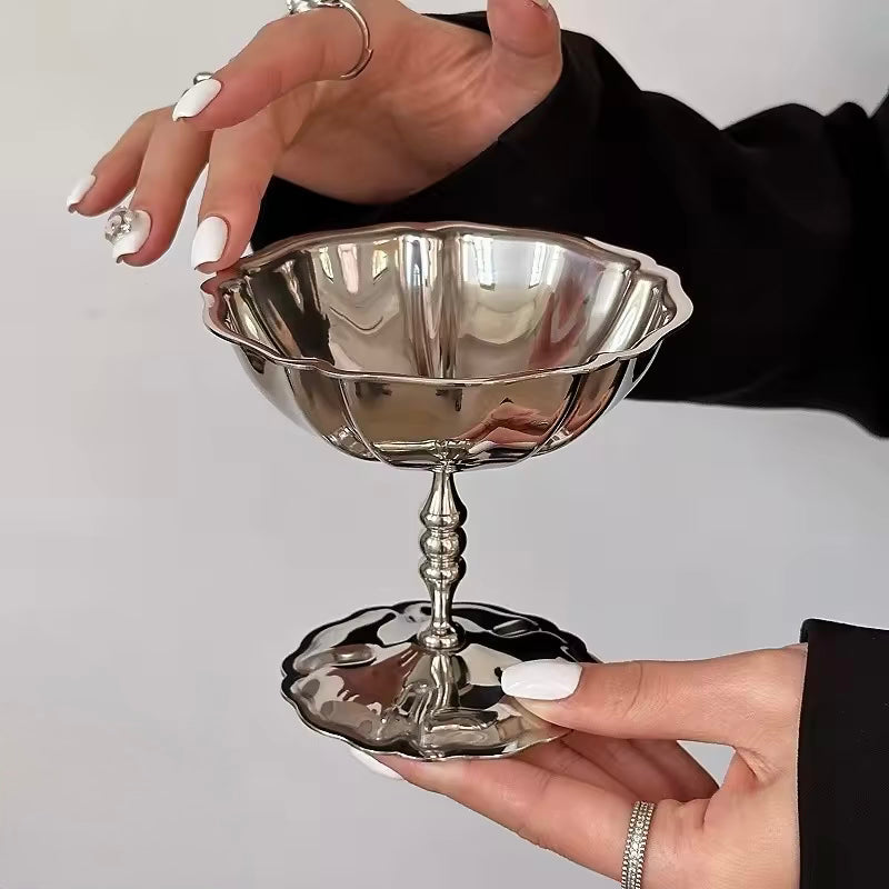 Retro Stainless Steel Dessert Cup C