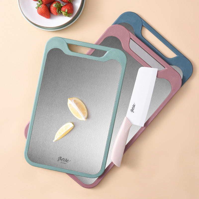 Luxury Double-Sided Stainless Steel Cutting Board