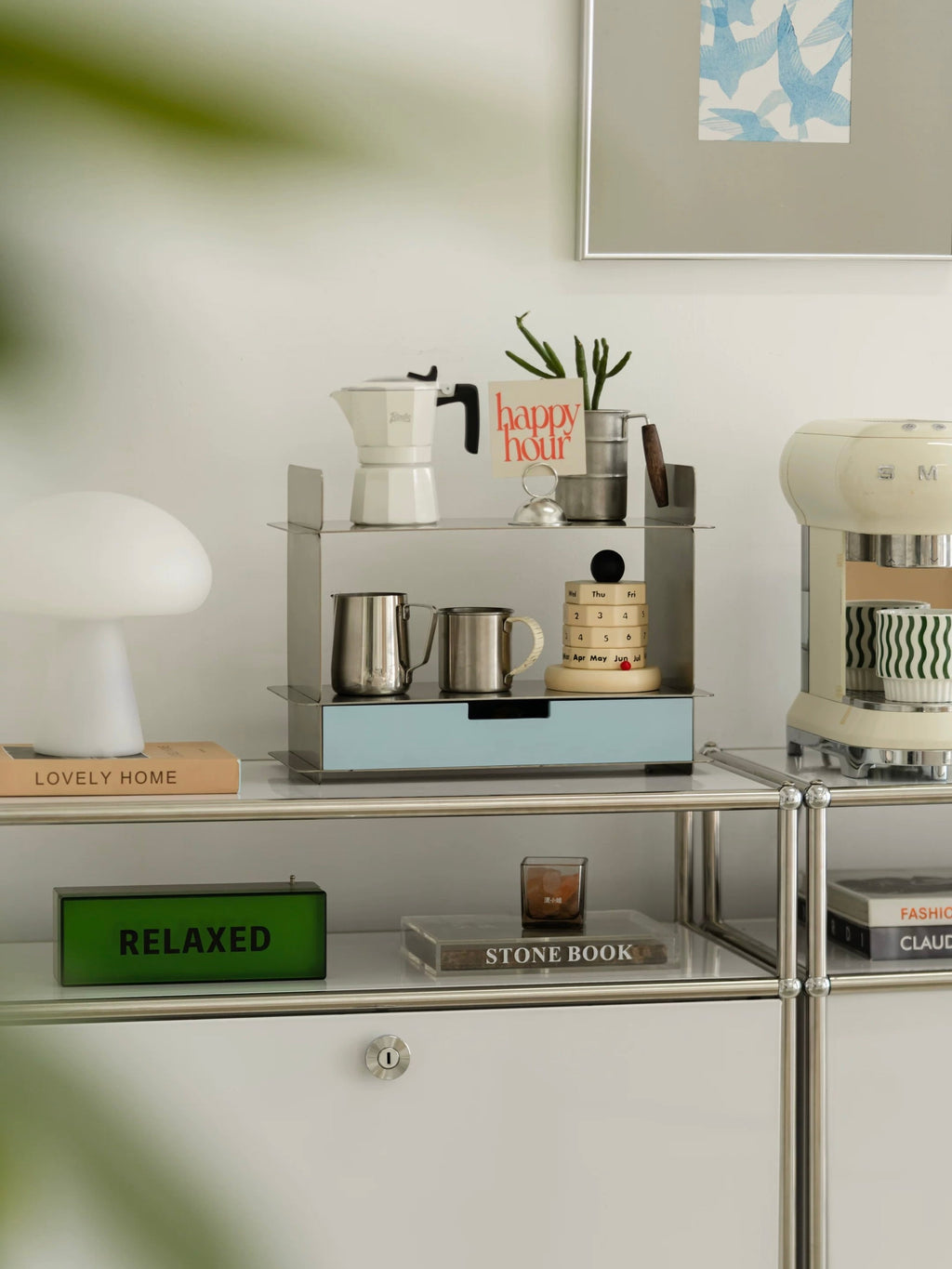 Bauhaus Pastel Desk Shelf