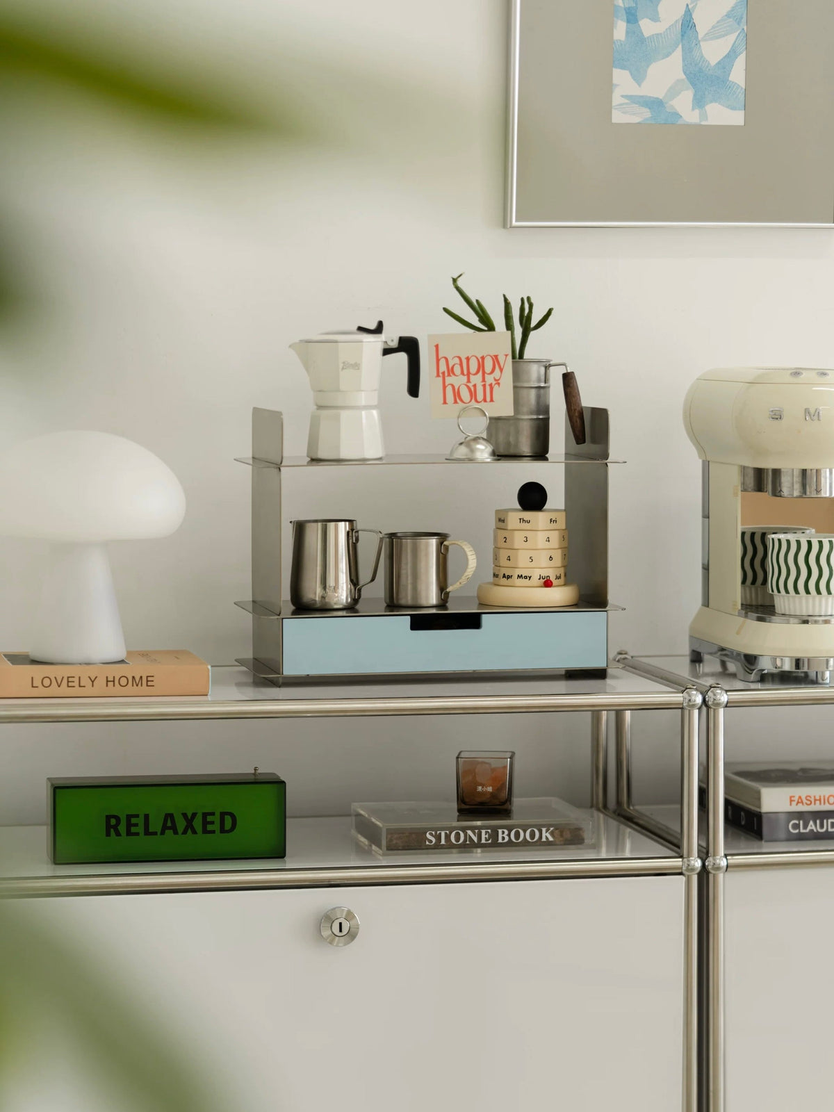 Bauhaus Pastel Desk Shelf
