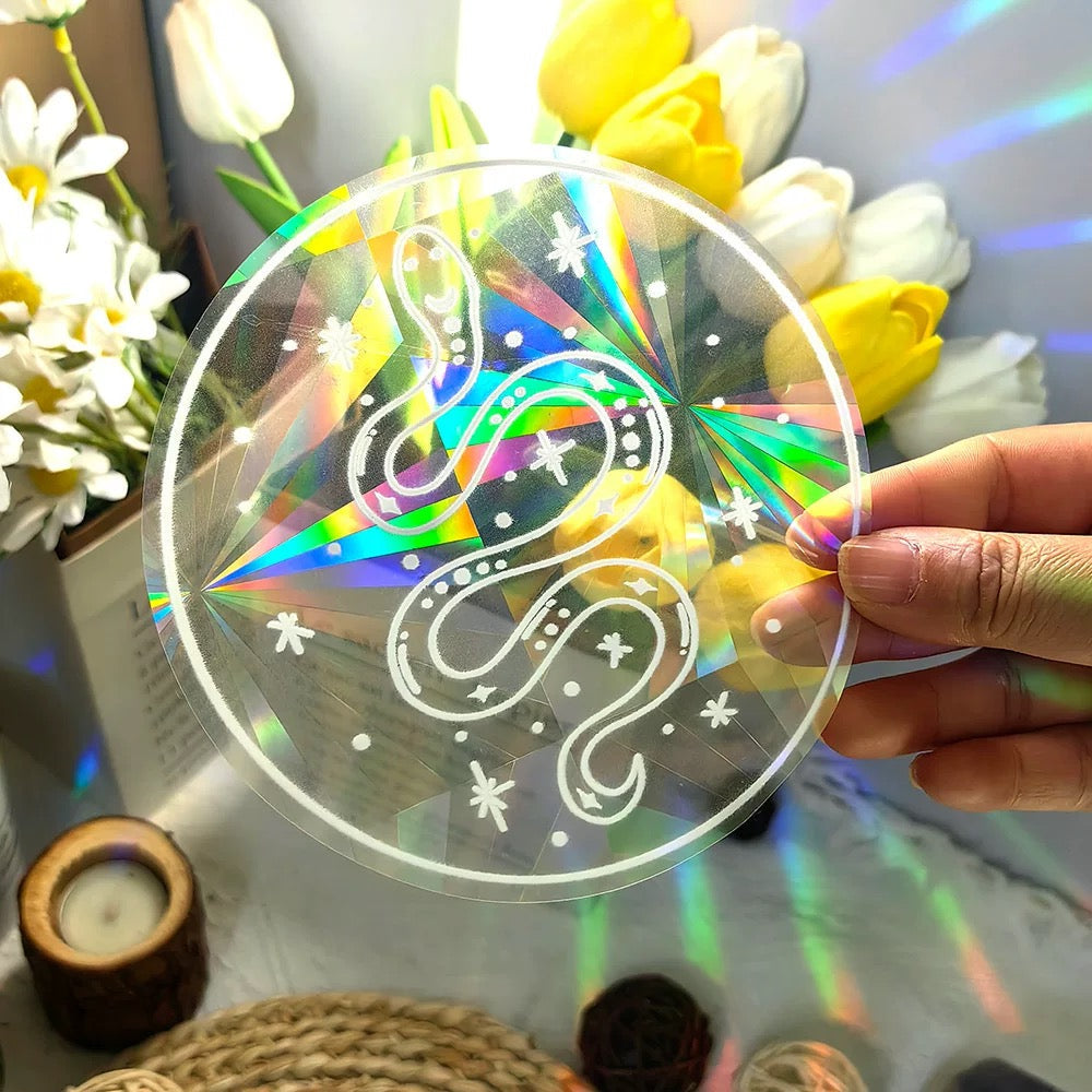 Celestial Suncatcher Sticker Snake