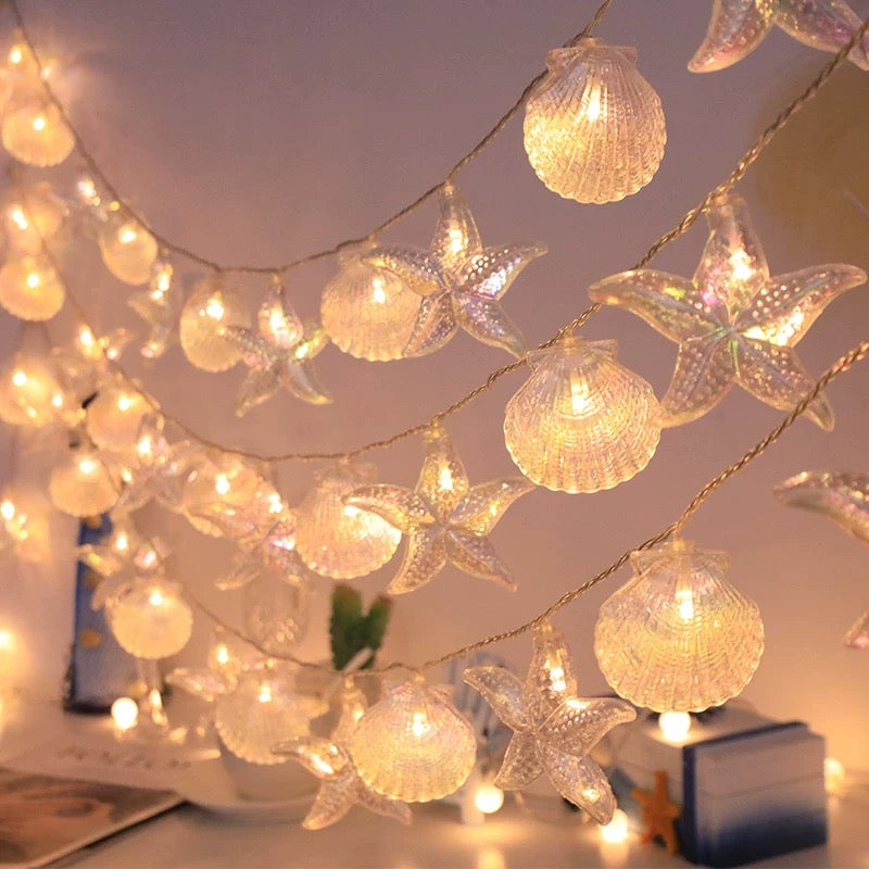 Seashell & Starfish LED String Lights