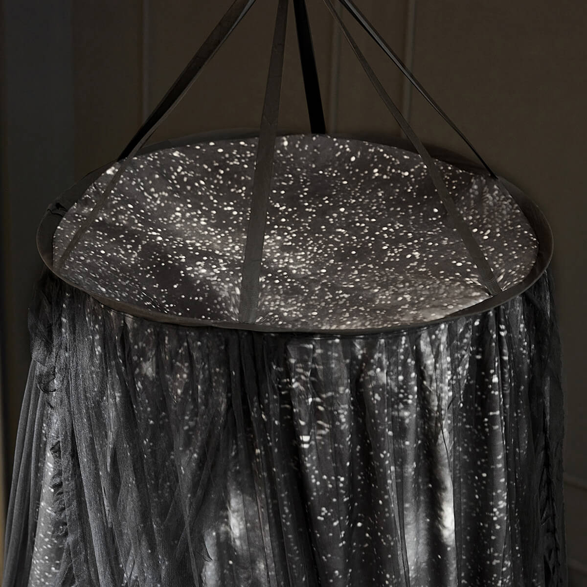 Starry Night Bed Canopy – Space Theme Room Decor