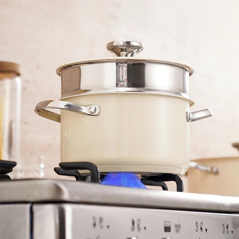 Maison Beige Stainless Cookware Set