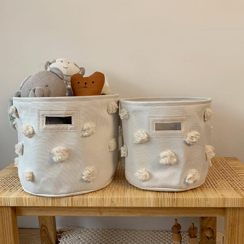 Cotton Linen Canvas Toy Storage Box