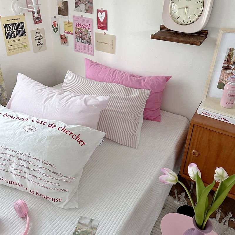 Pastel Aesthetic Cotton Pillowcase