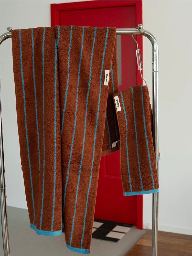 Striped Bath & Hand Towel