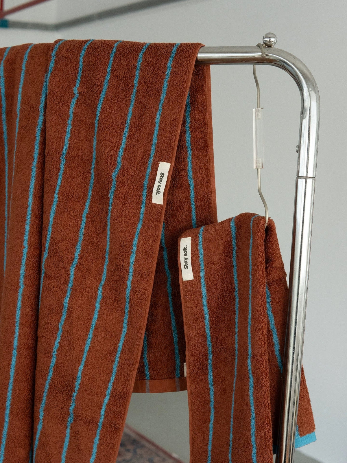 Striped Bath & Hand Towel