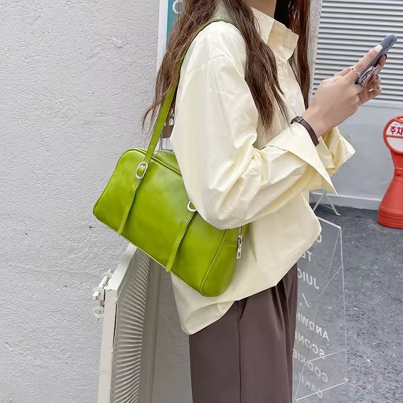 Leather Y2K Shoulder Bag