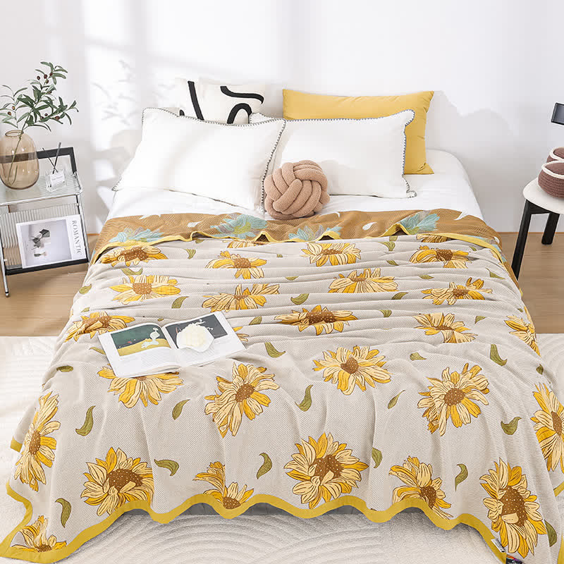 Sunflower Cotton Blanket