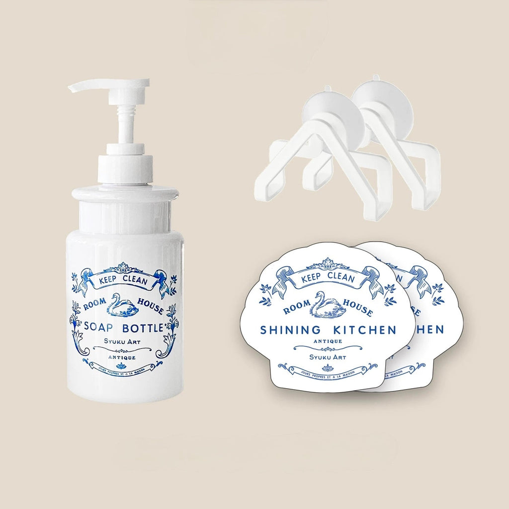 Swan Floral Soap Dispenser