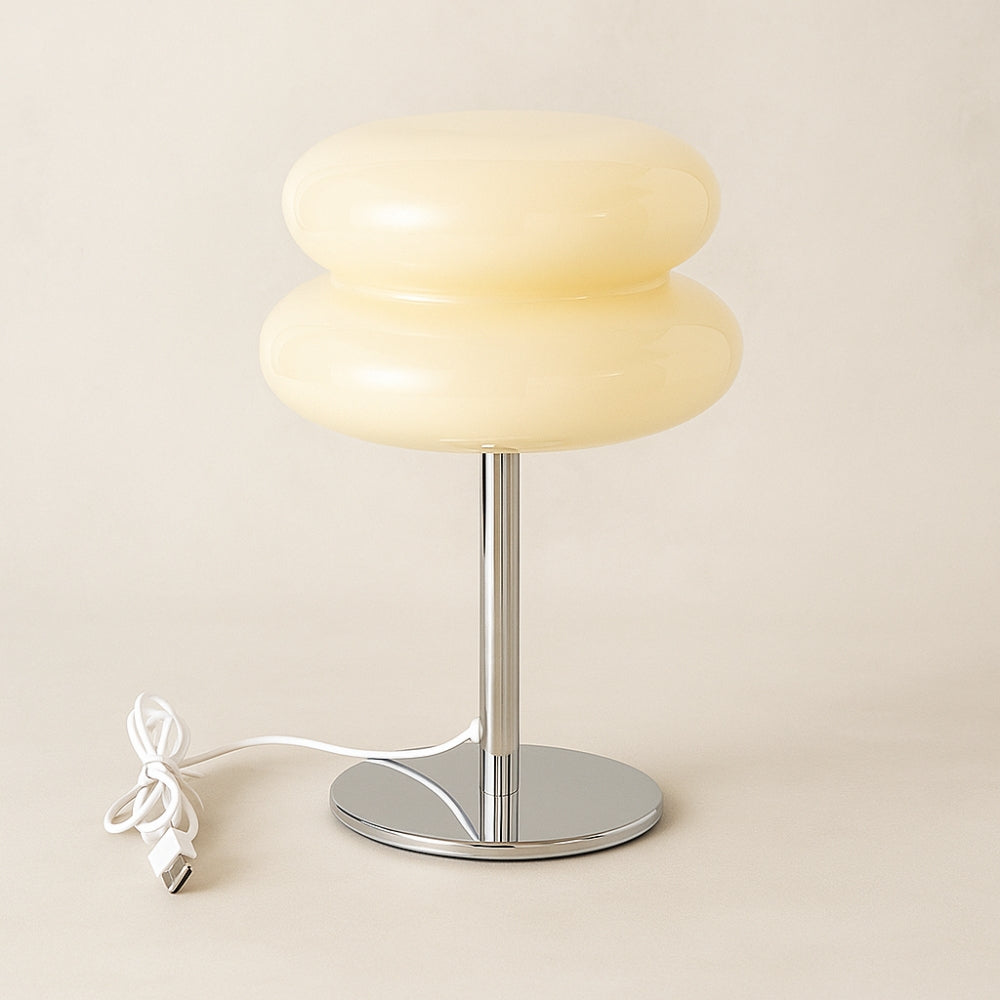 Mariel Medieval Trichromatic Table Decor Lamp Cream Shine