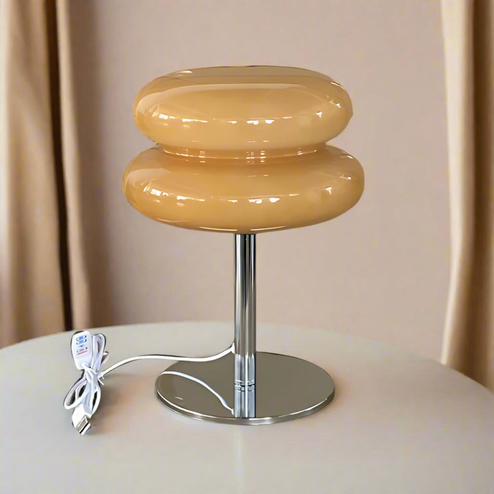 Mariel Medieval Trichromatic Table Decor Lamp Peach Light