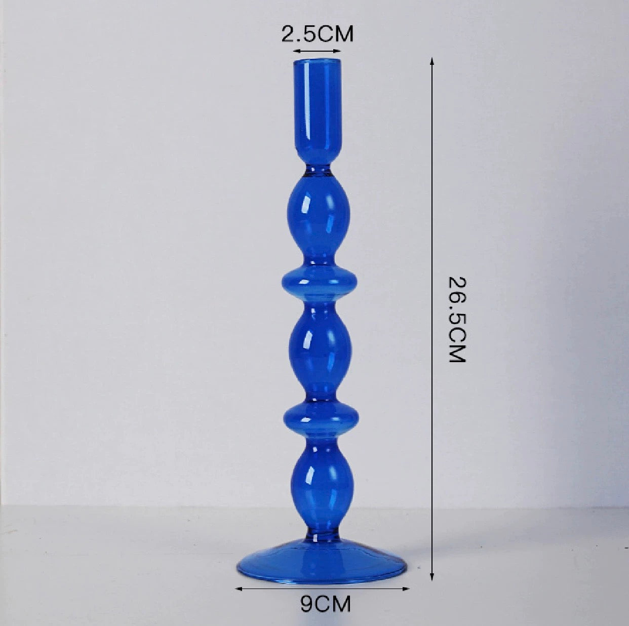 Blue Candle Holder Vase F
