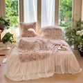 Floral Ruffled Comforter – Soft TENCEL™ Bedding
