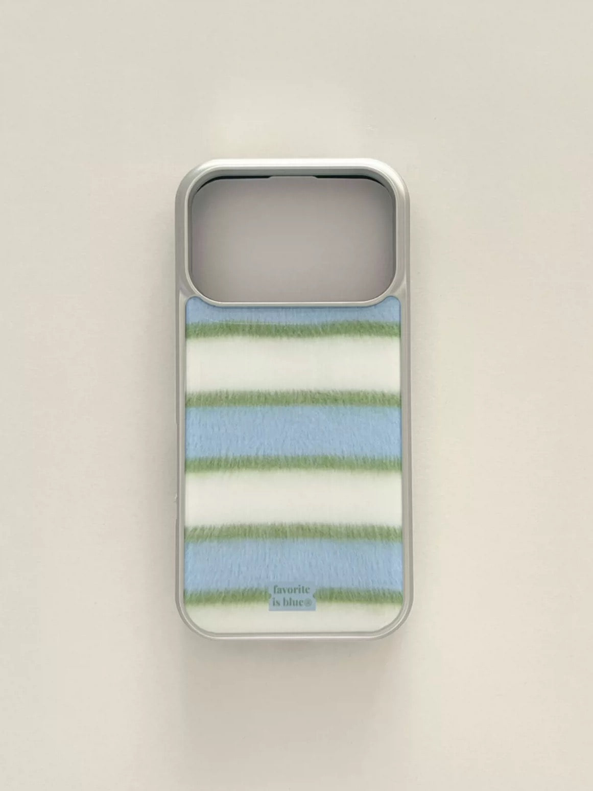 Olive Green Preppy Striped iPhone Case
