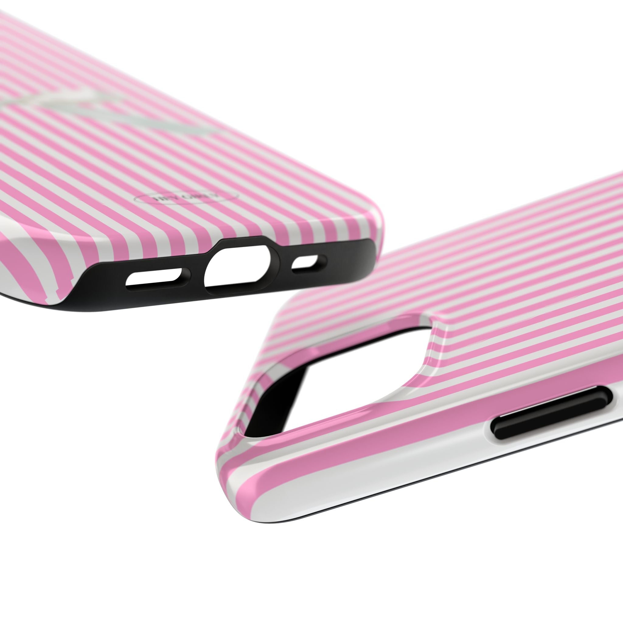Coquette Pink Striped iPhone Case