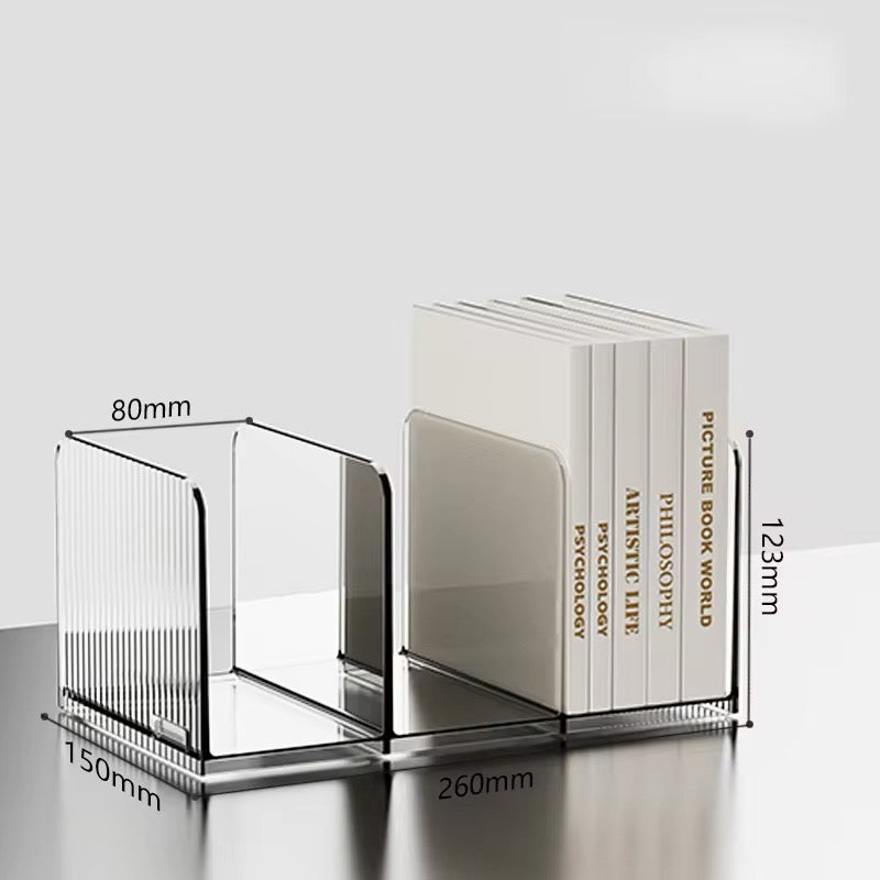 Transparent Book Stand White