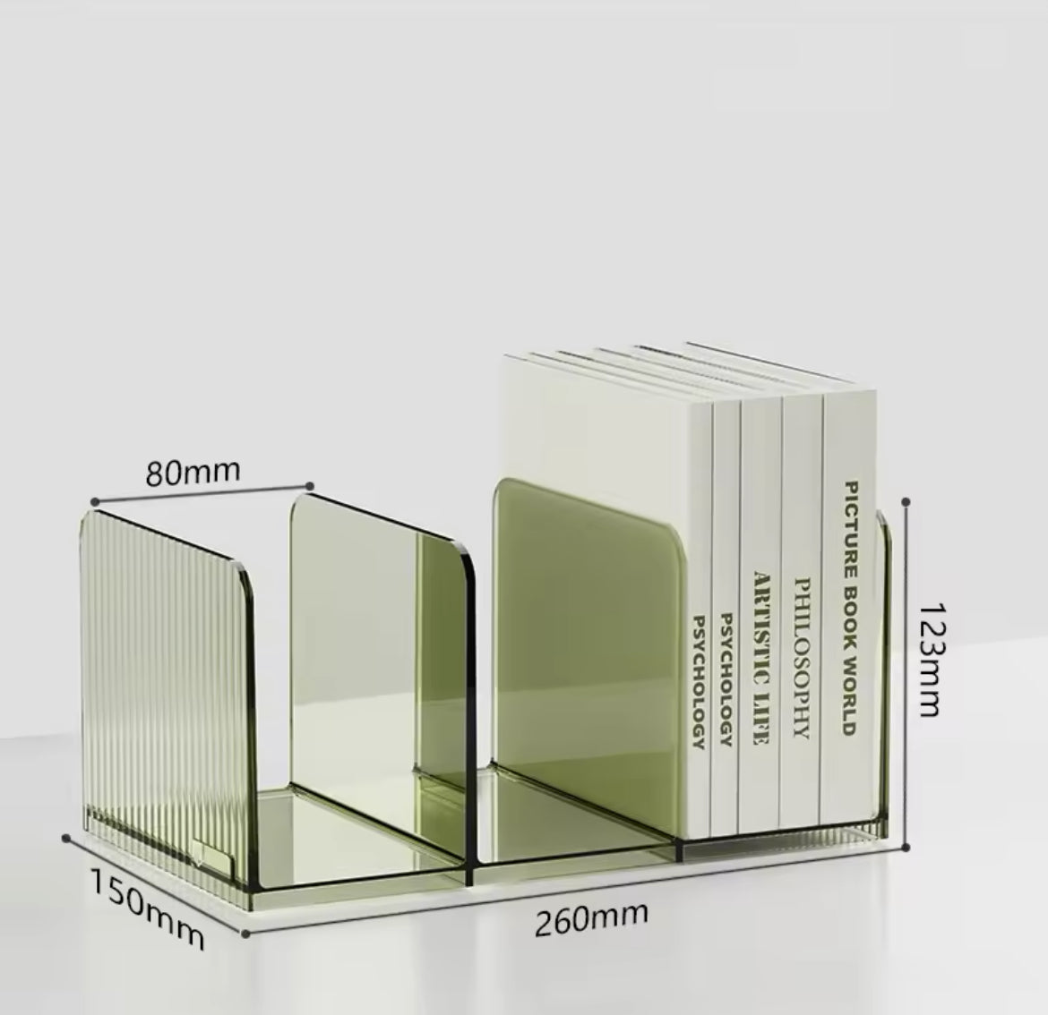 Transparent Book Stand Green