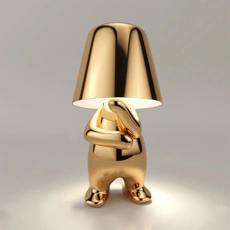 Thinker Golden Lamp Standing