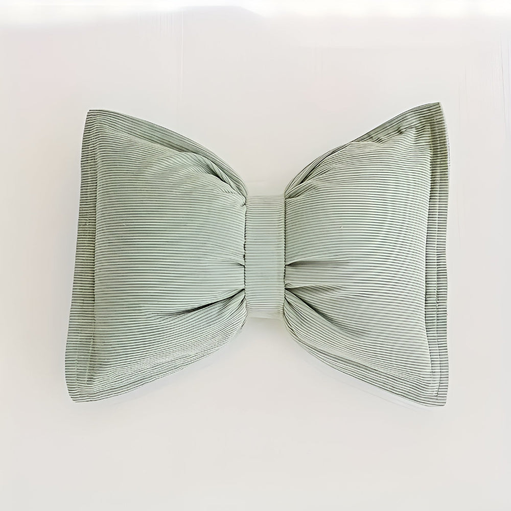 Bowknot Decorative Cushion Pillow Mint Ribbon