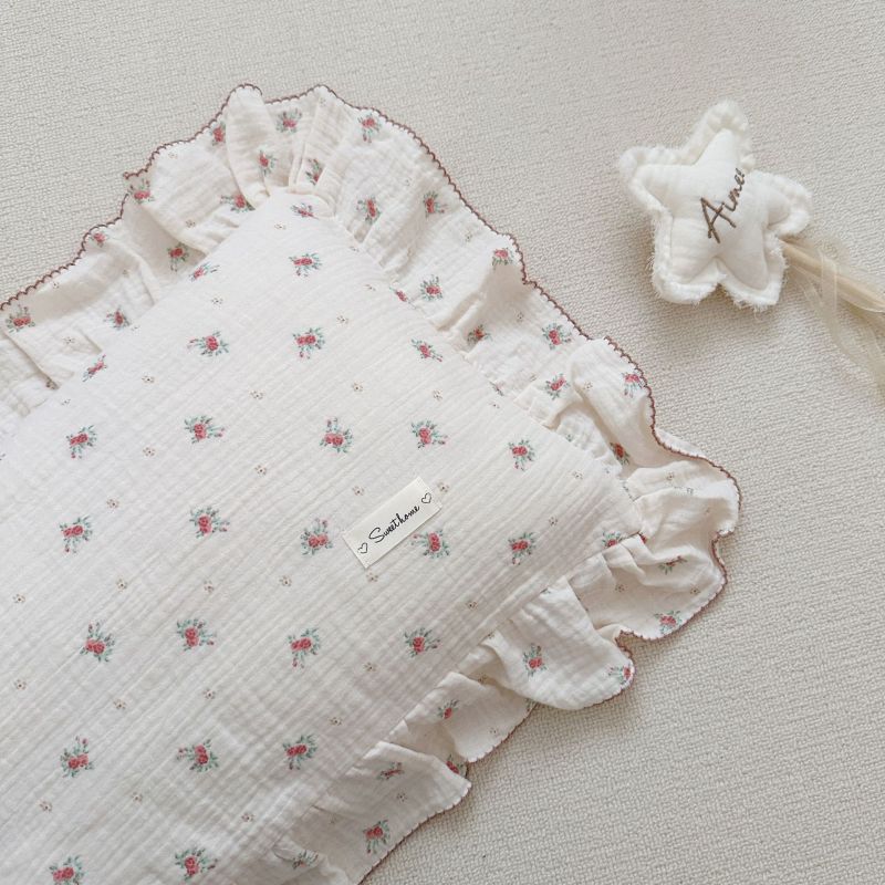 Best Cotton Toddler Pillow Insert + Pillowcase: Berry