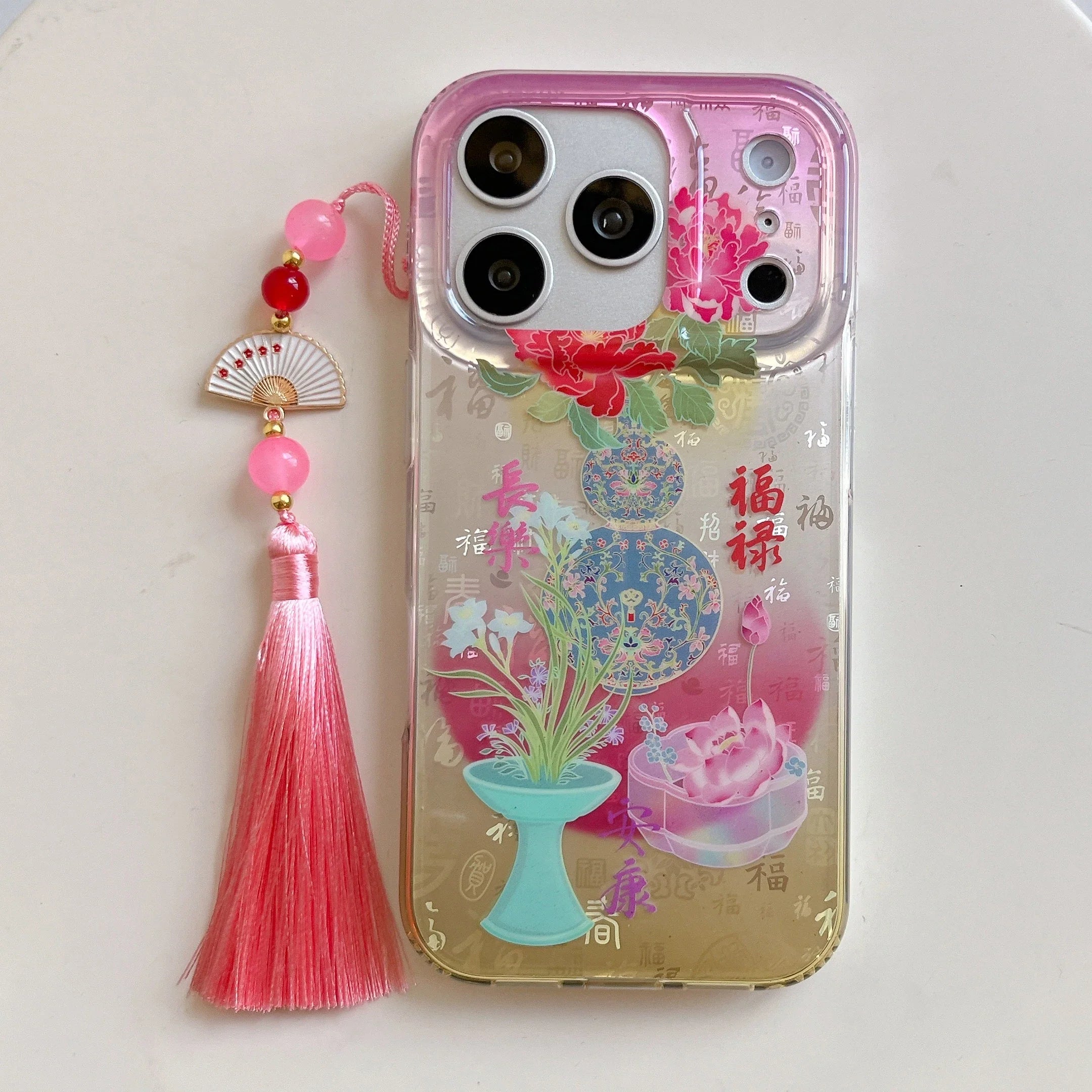 Asian Aesthetic Floral iPhone Case