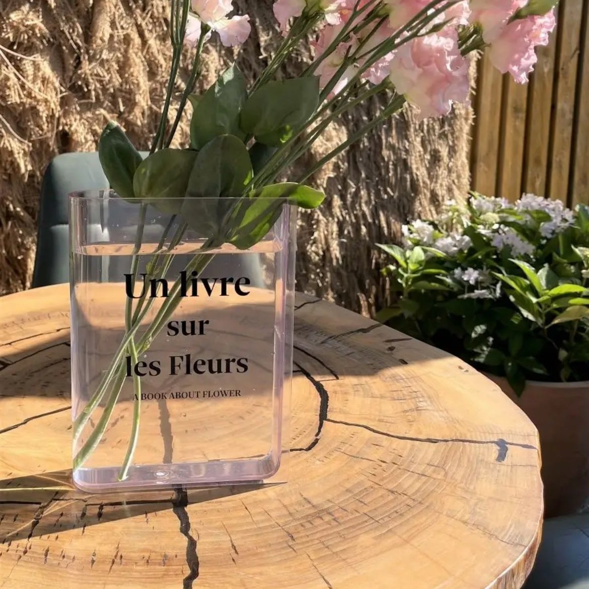 Translucent Book Vase