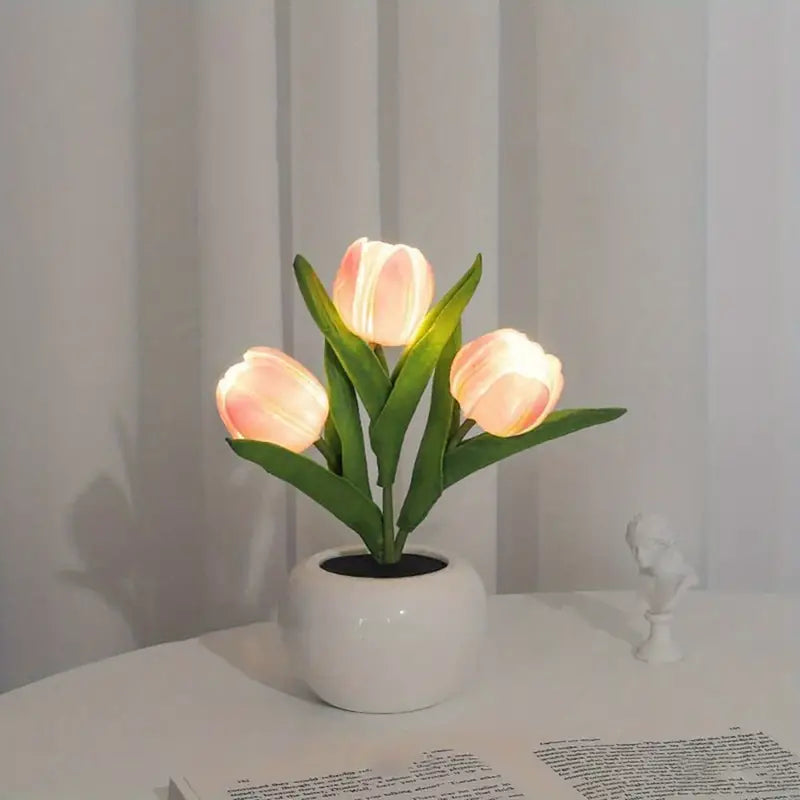 GlowPetal™ - Tulip LED Lamp Pink Tulip