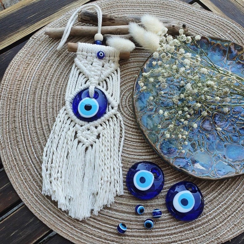 Evil Eye Macrame Wall Hanging A