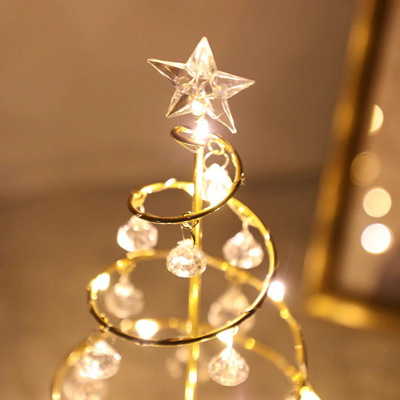 Crystal Cascade - Tabletop Lamp Tree