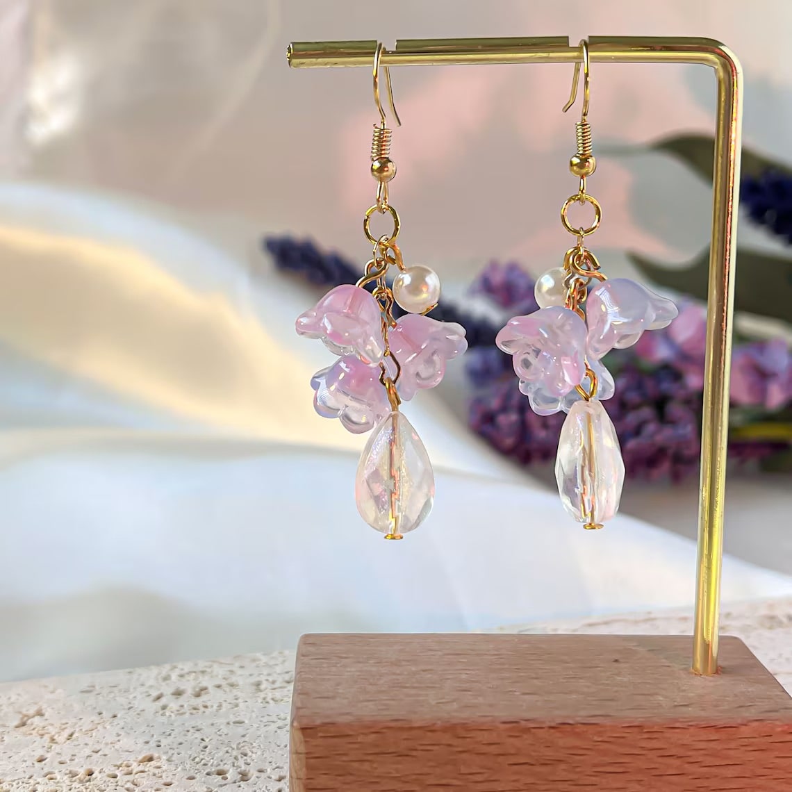 Fairy Flower Jewelry Set Earrings