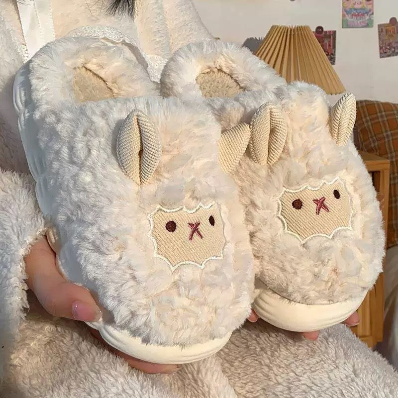 Fluffy Sheep Slippers