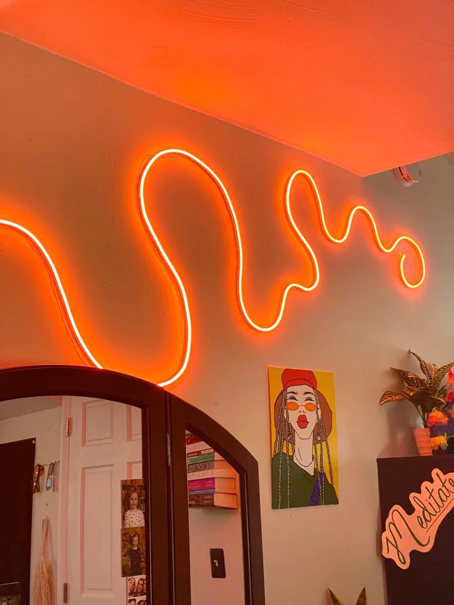 Squiggle Neon LED Lights