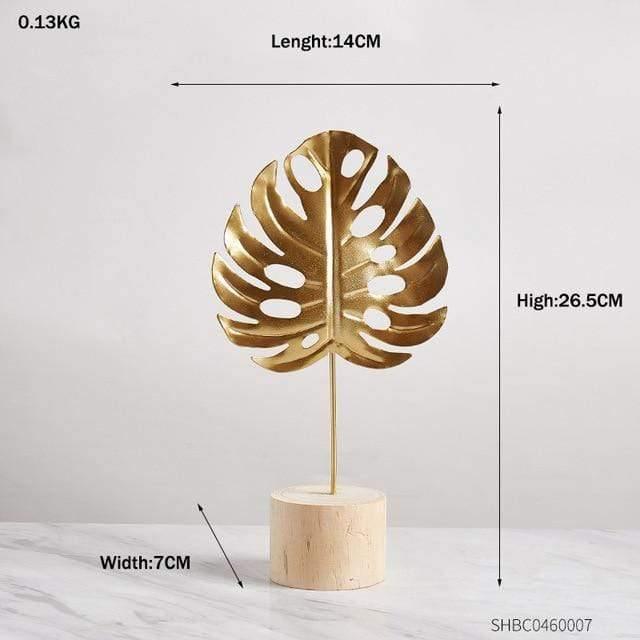 Leaf Decor Sculpture Figurines Turtle Leaf - Small