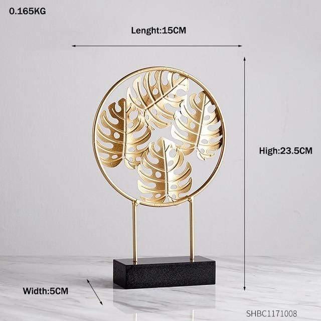 Leaf Decor Sculpture Figurines Ring Turtle Leaf - Small