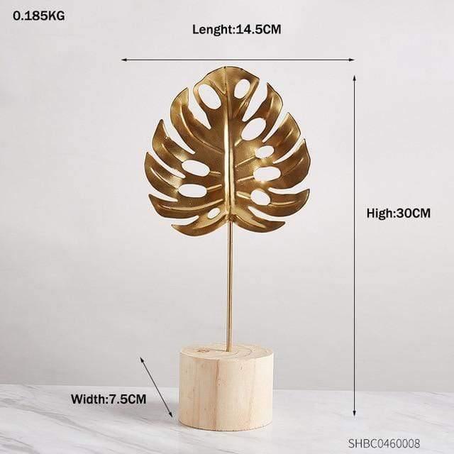 Leaf Decor Sculpture Figurines Turtle Leaf - Large