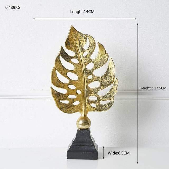 Leaf Decor Sculpture Figurines Turtle Leaf