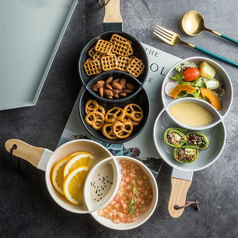 Venn Ceramic Snack Plate