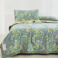 Verdant Bloom Botanical Cotton Quilt