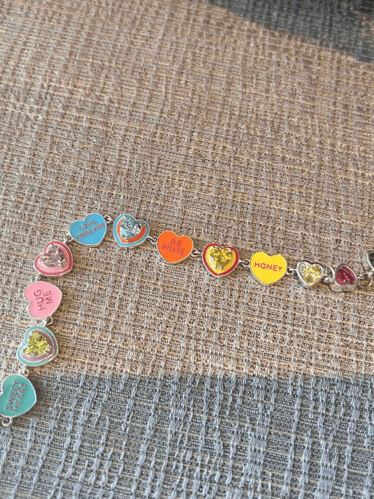 Colorful Love Heart Bracelet