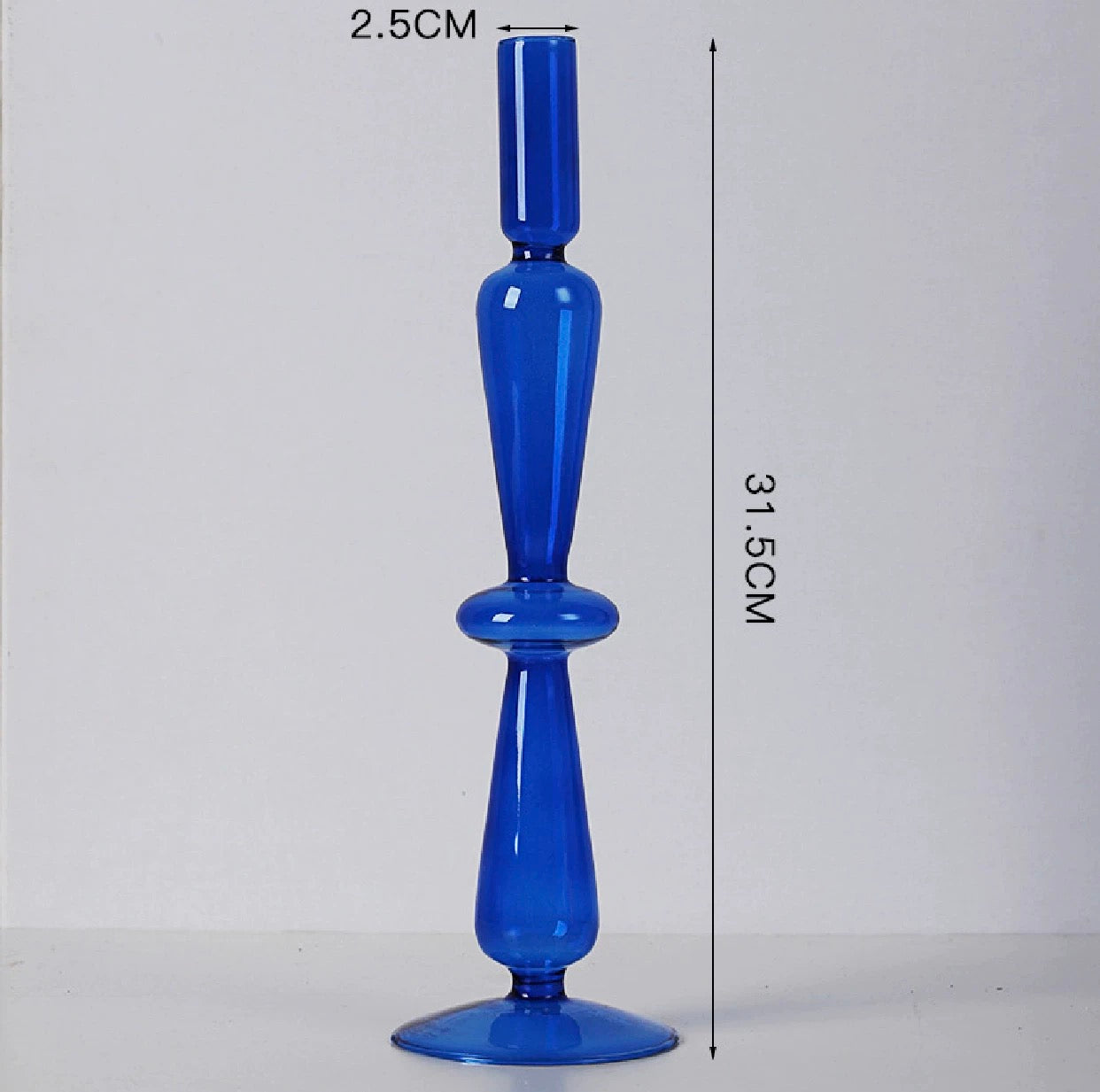 Blue Candle Holder Vase J