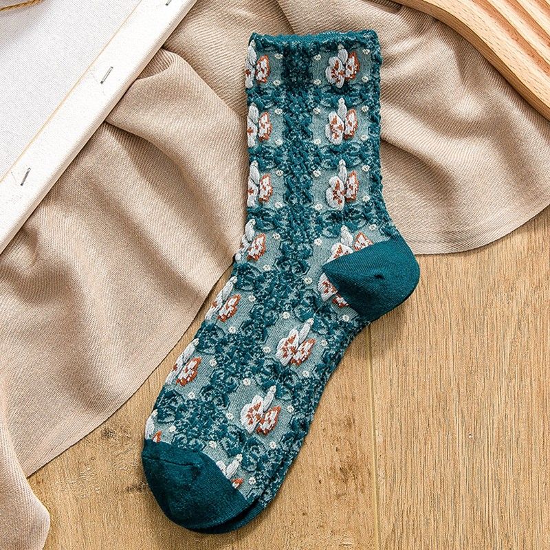 Women's Cute Floral Socks