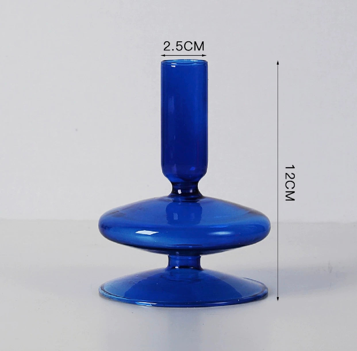 Blue Candle Holder Vase D
