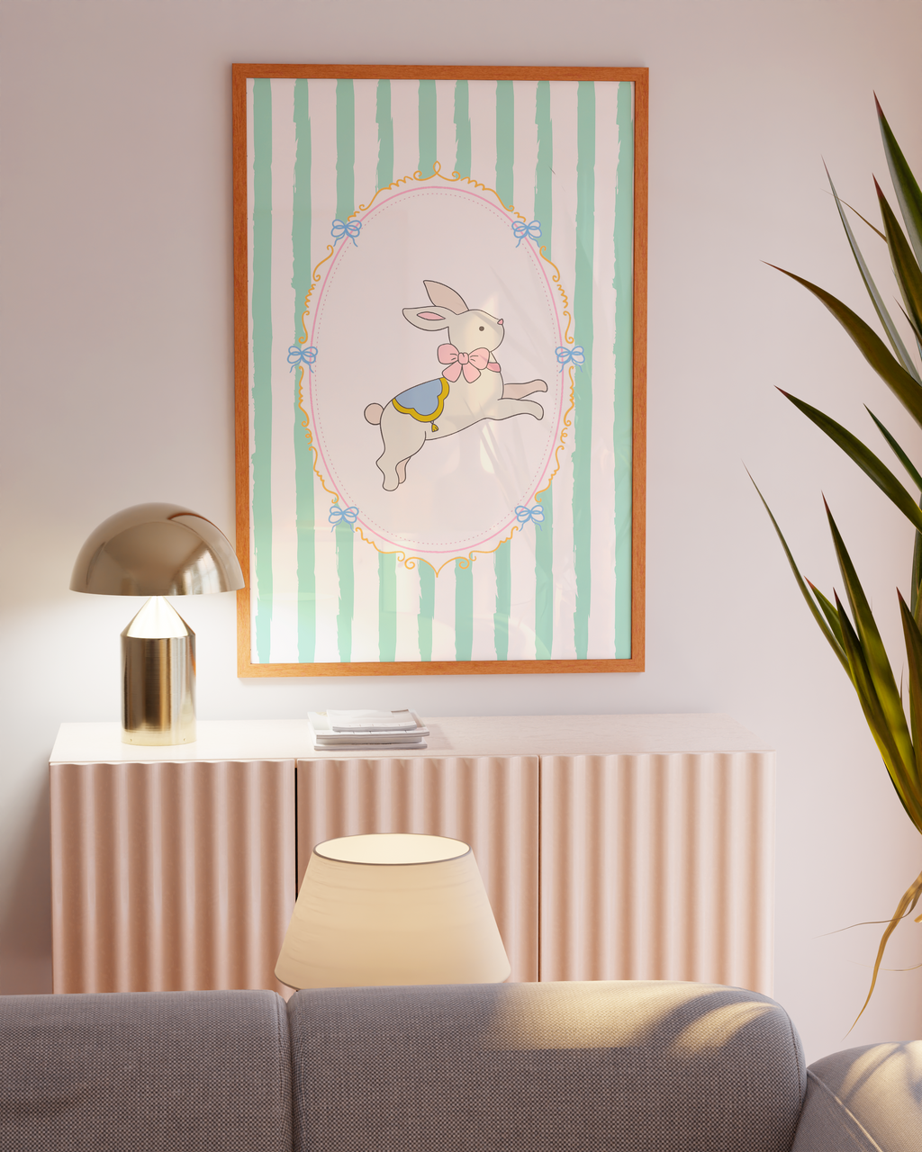 Pastel Bunny Poster Set